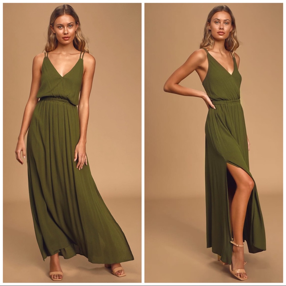 Lulu’s Olive Green Dress